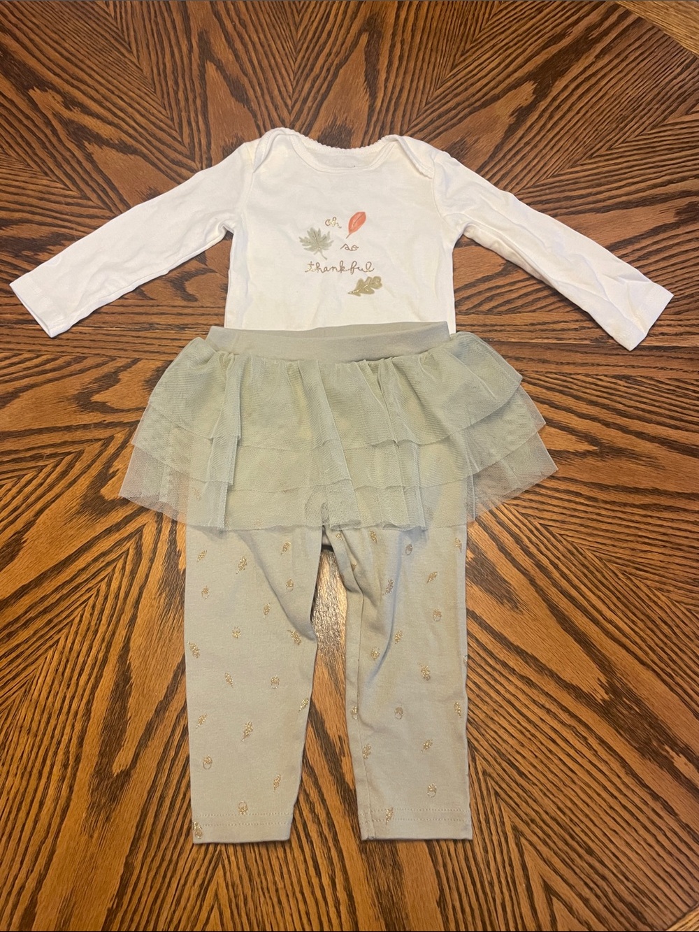 Infant Girl’s Carter's Thanksgiving/Fall 2 Piece Outfit Size 12 Months